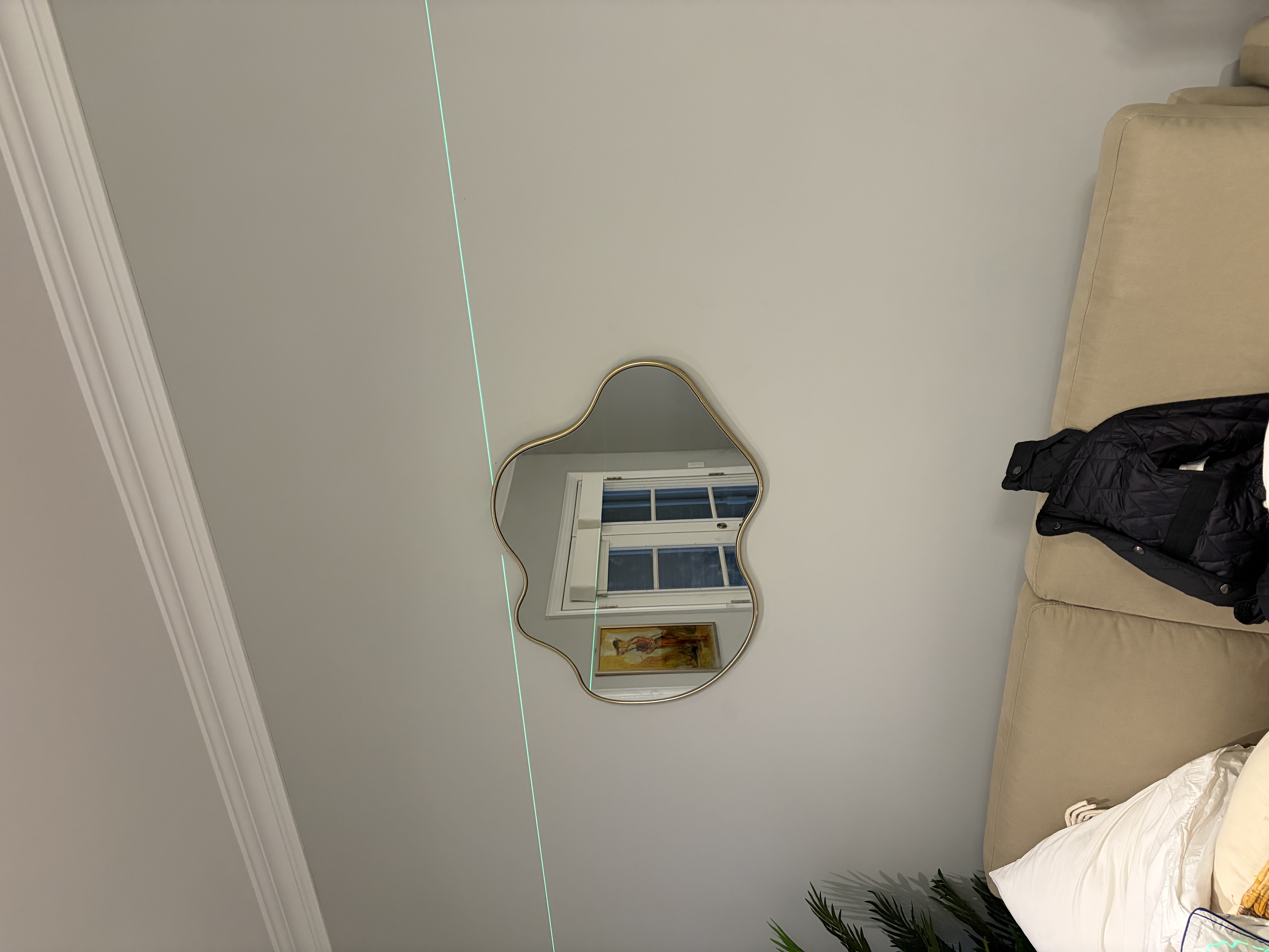 TV mounted on a condo wall in Toronto