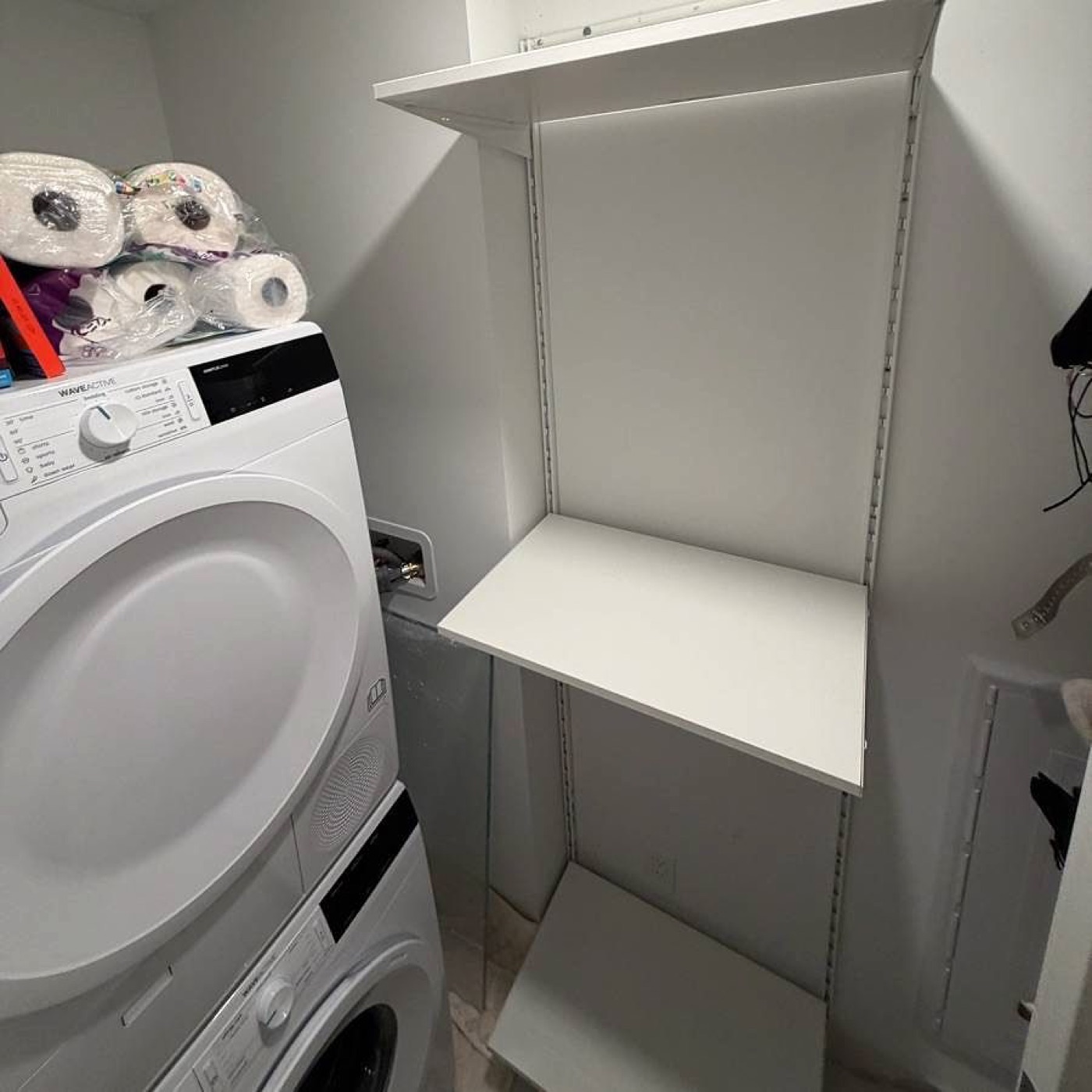 Wall shelf installed in a Toronto condo