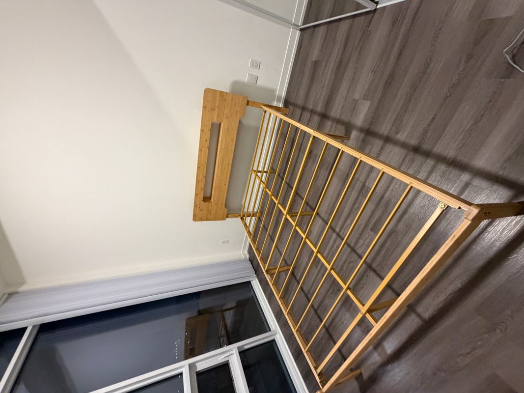 Bed frame assembly in downtown Toronto