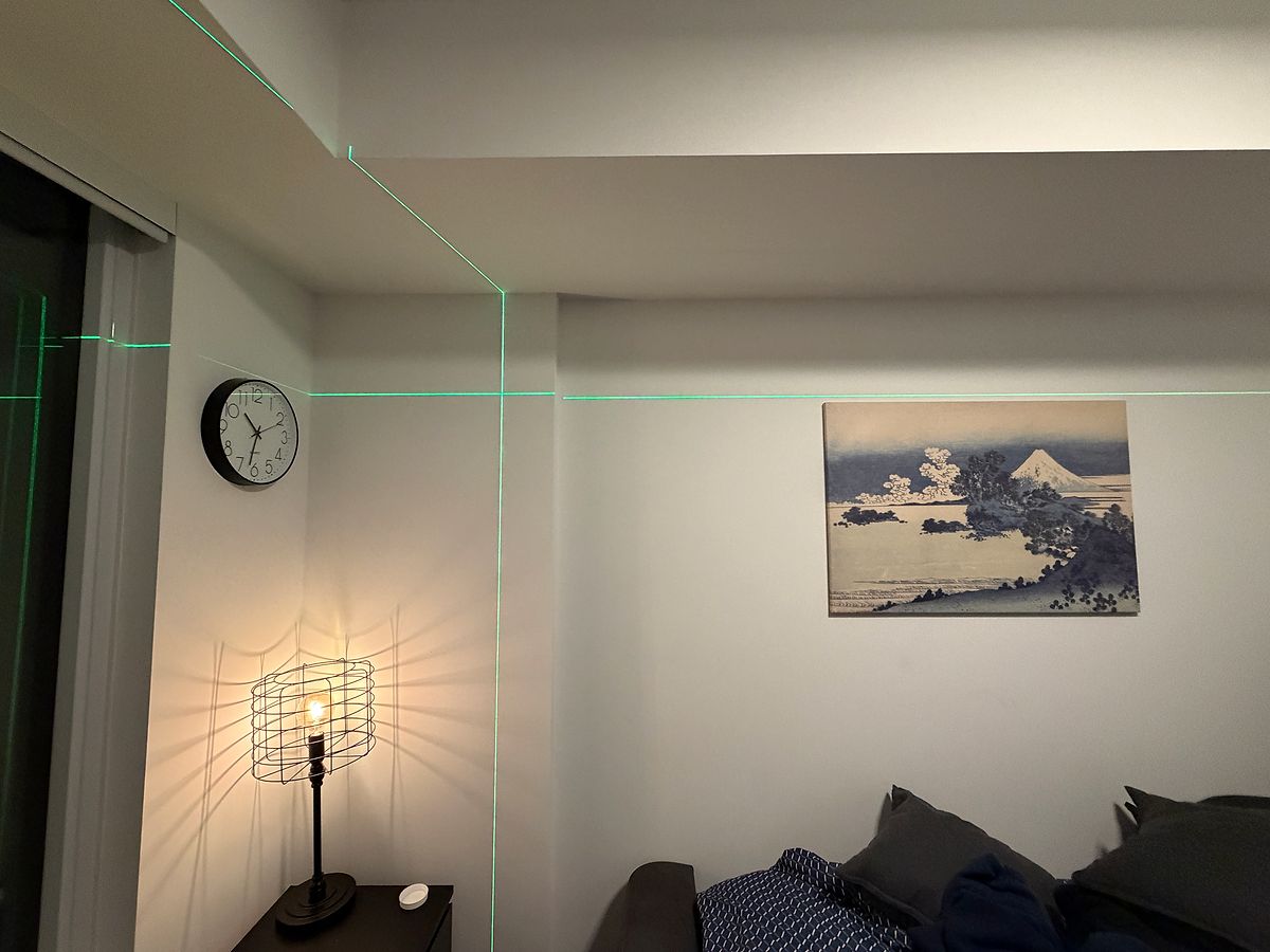 Bedroom Landscape Art Mounting Room View