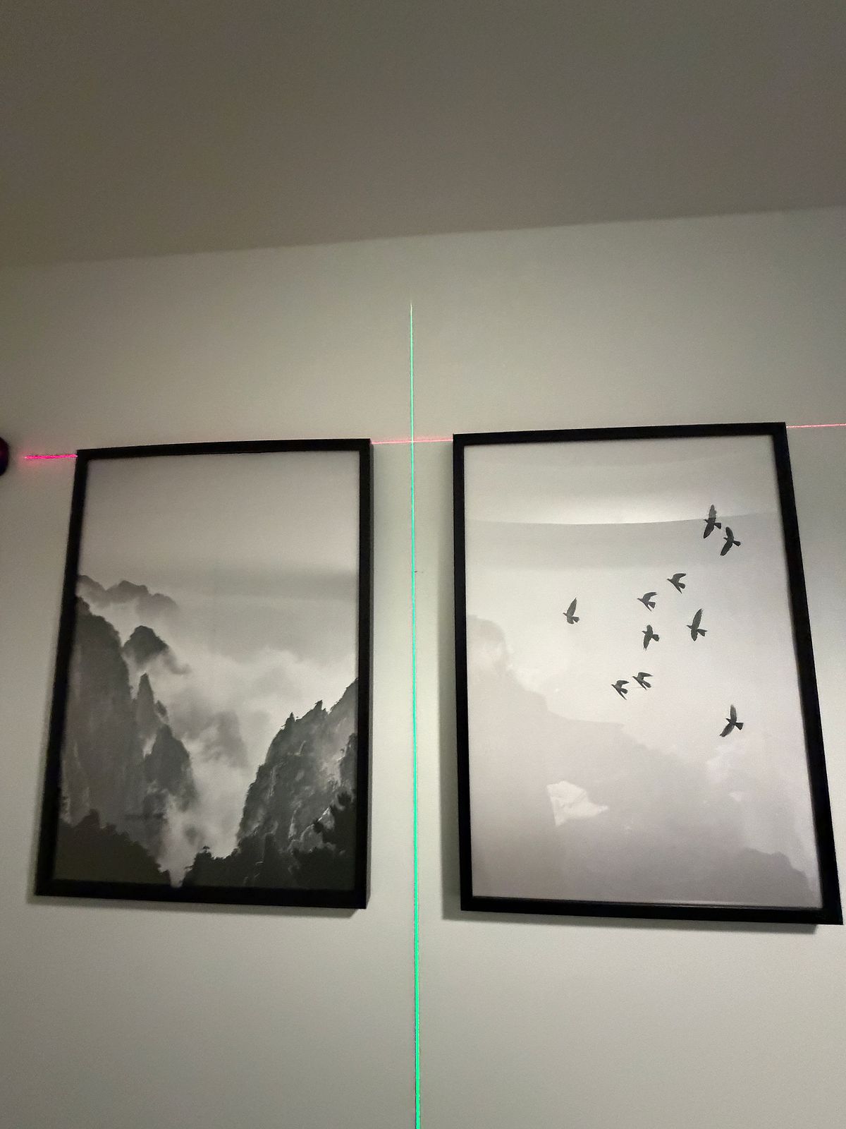 Double Frame Gallery Wall Install