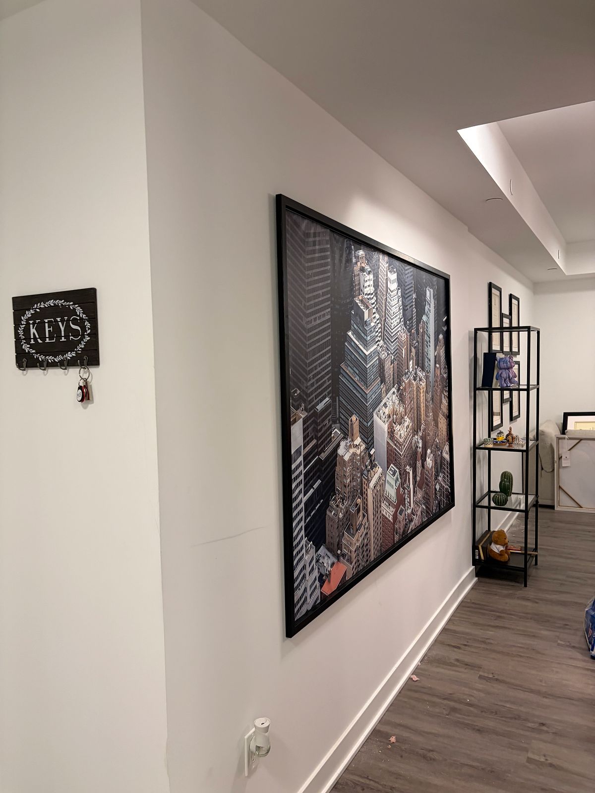 Framed Art Mounting Hallway Wide