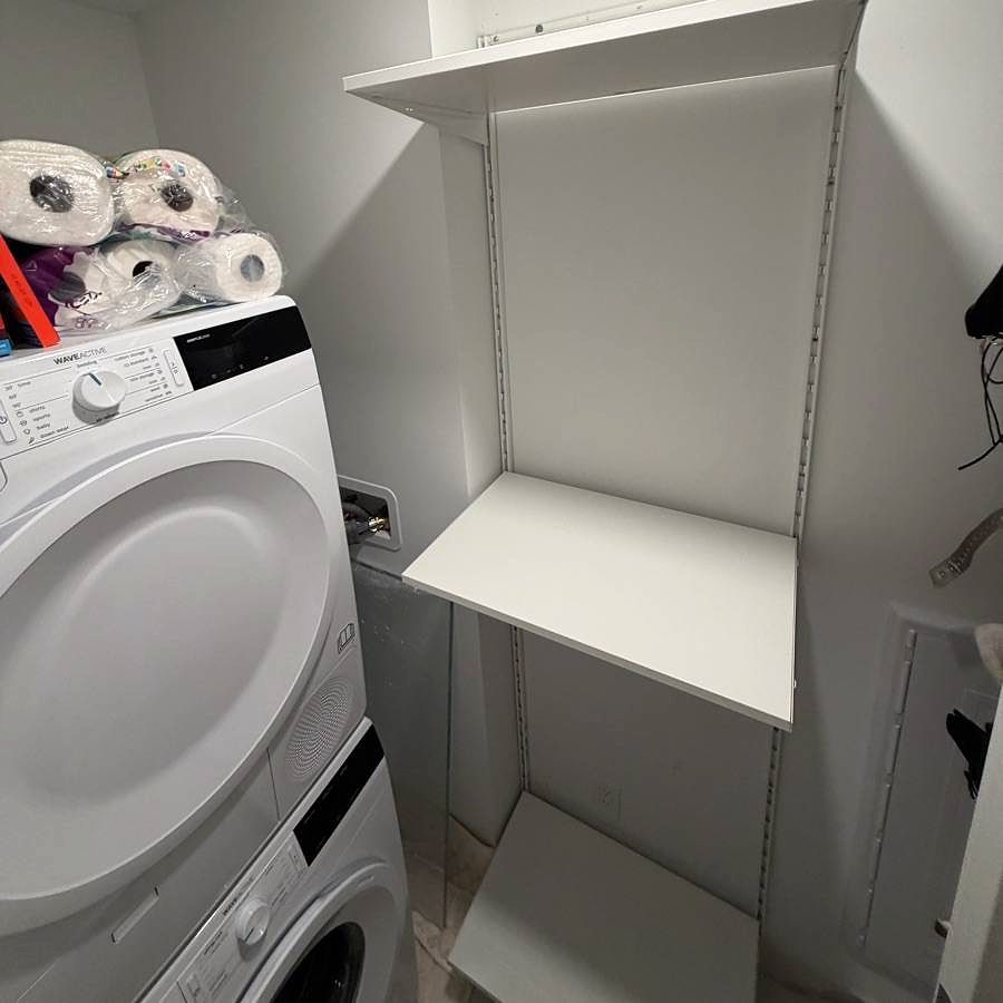 Laundry Shelf Installation