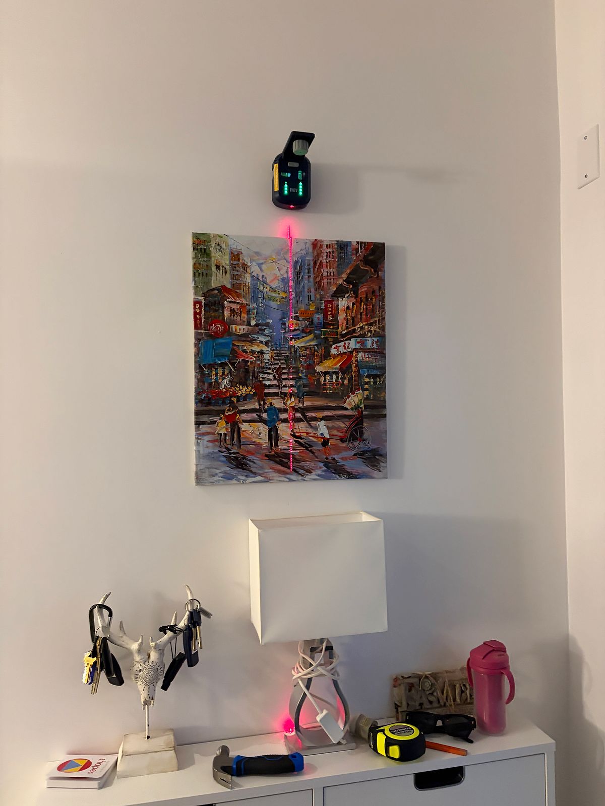 Small Canvas Wall Art Install