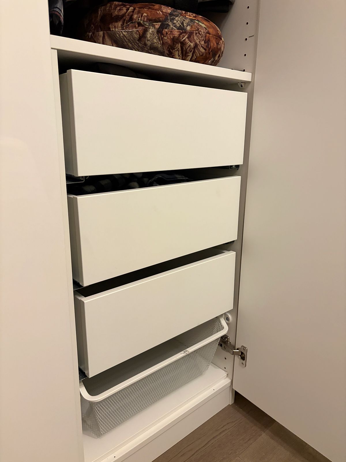 Wardrobe Pullout Storage Install