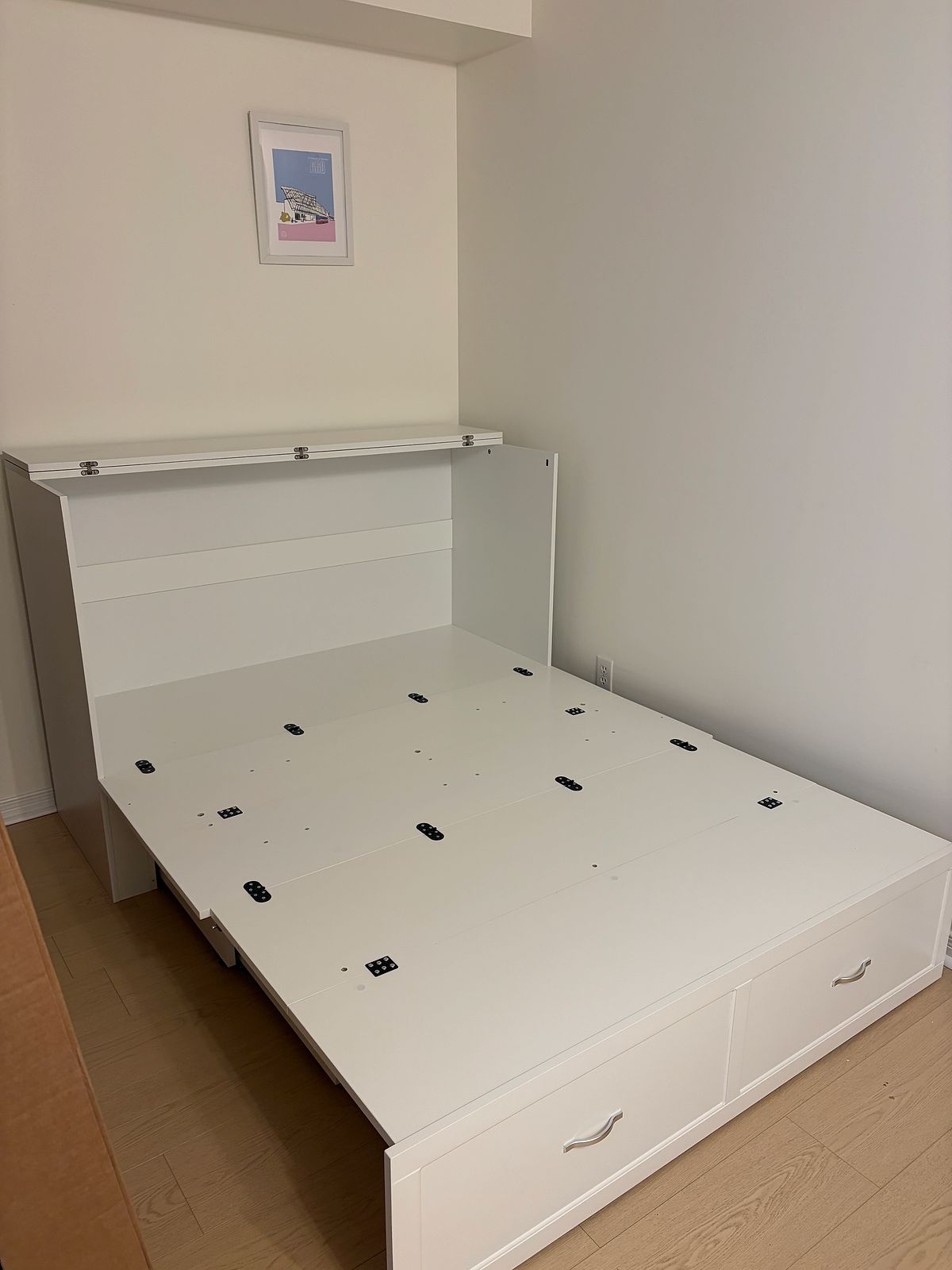 White Bed Frame Assembly Bedroom